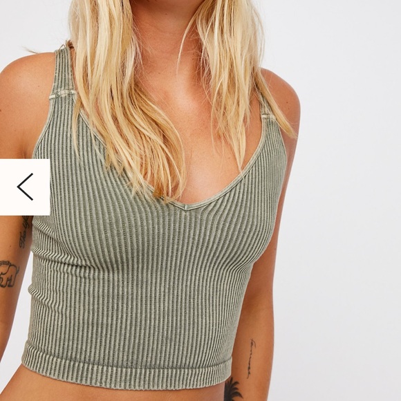 🌺free people washed seamless crop top - Picture 5 of 17